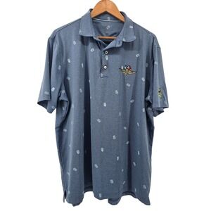 Johnnie-O Indianapolis‎ Motor Speedway Polo XL Blue Prep-Formance Golf Indy 500